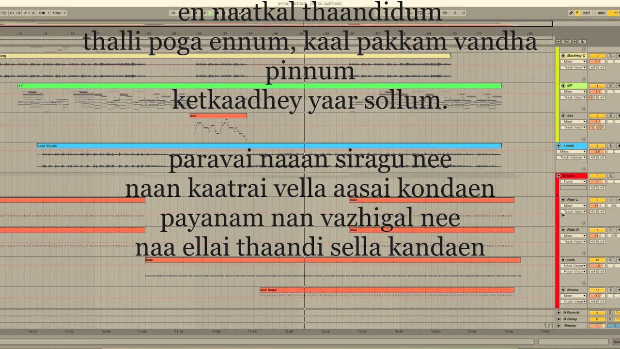 Ennai Saithale - Instrumental Cover/lyrics by Kratos612