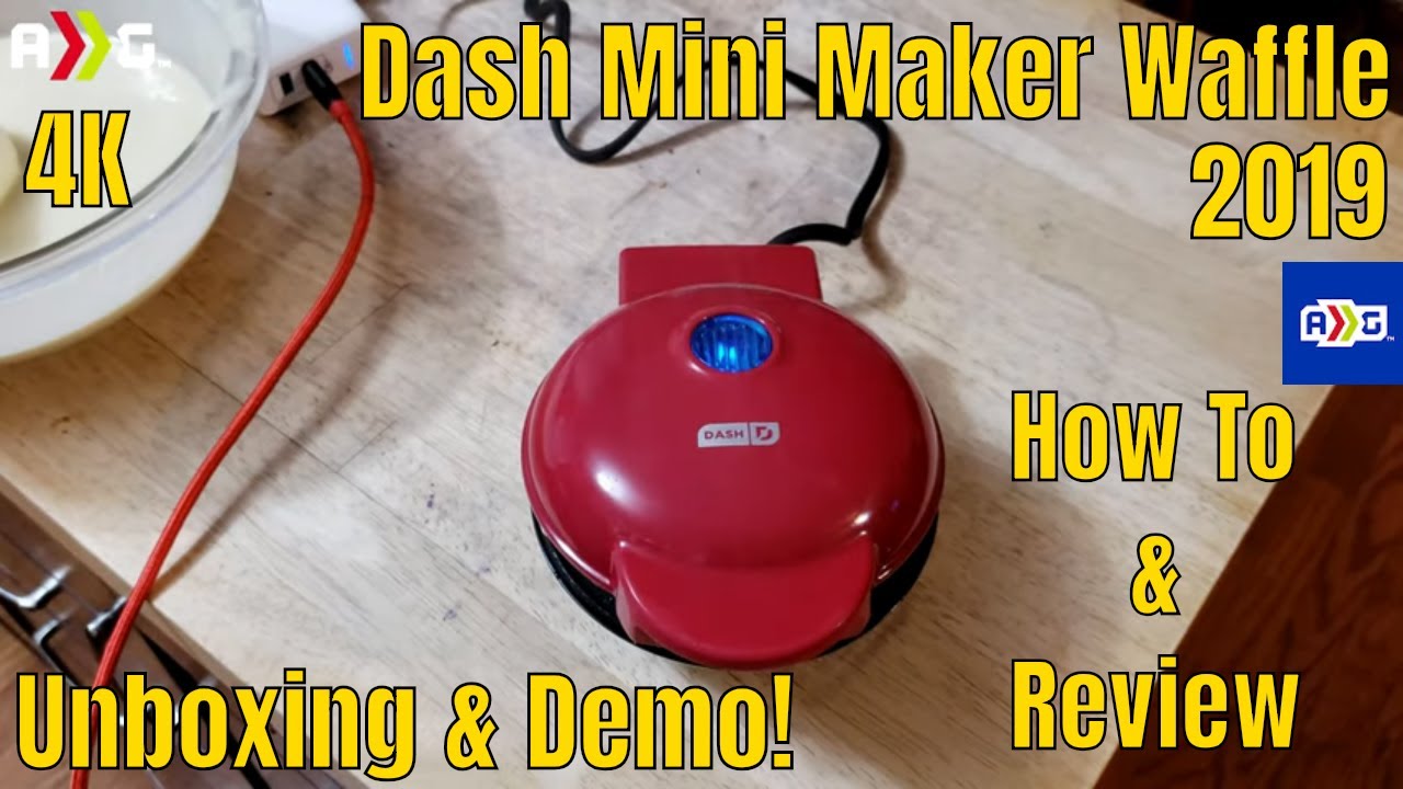 Dash Mini Maker Waffle Review & Demonstration | 4K |