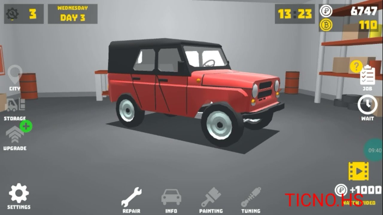 المراحل الأولى من لعبة RETRO GARAGE شرح بالعربية.