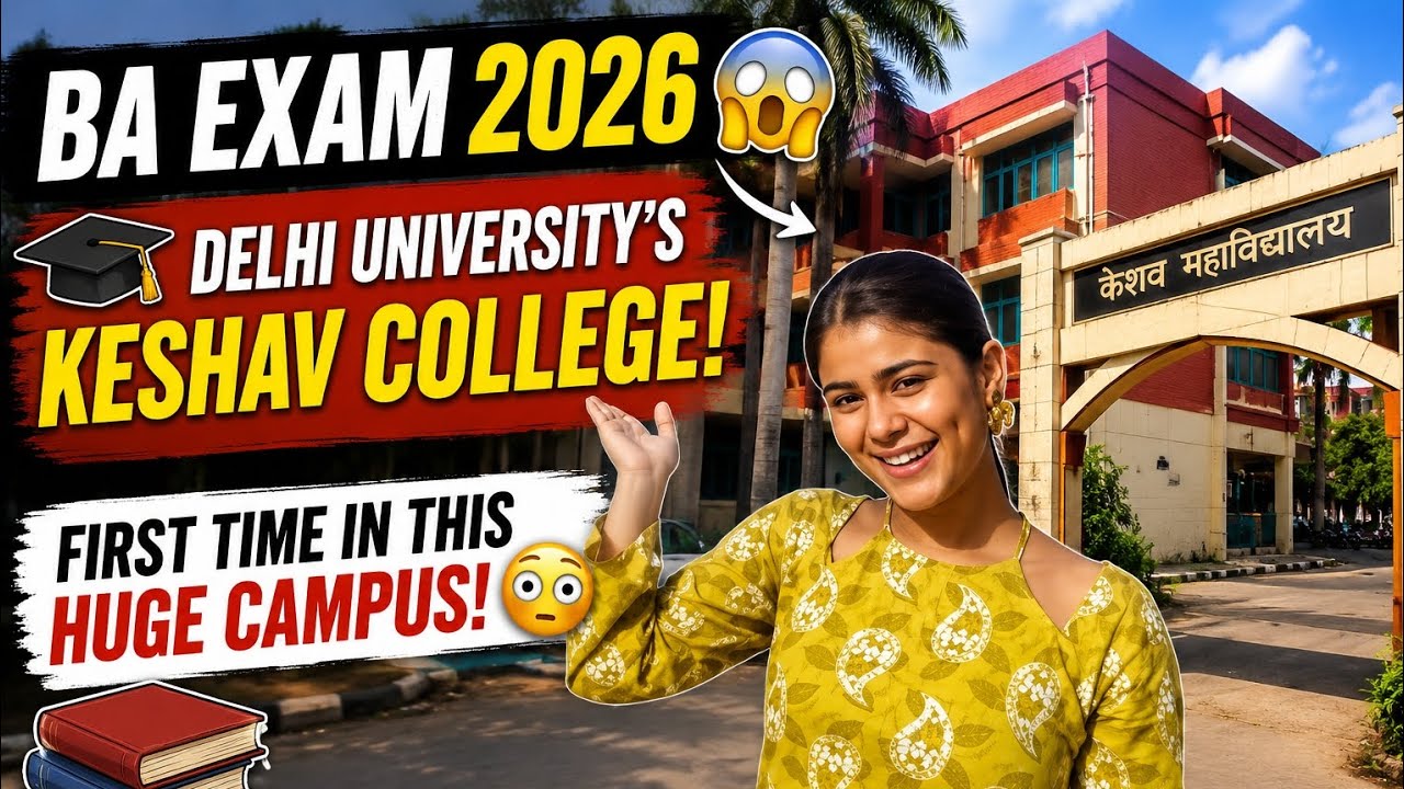 📚 BA Exam Day Vlog 😱Keshav College, Delhi University 🎓
