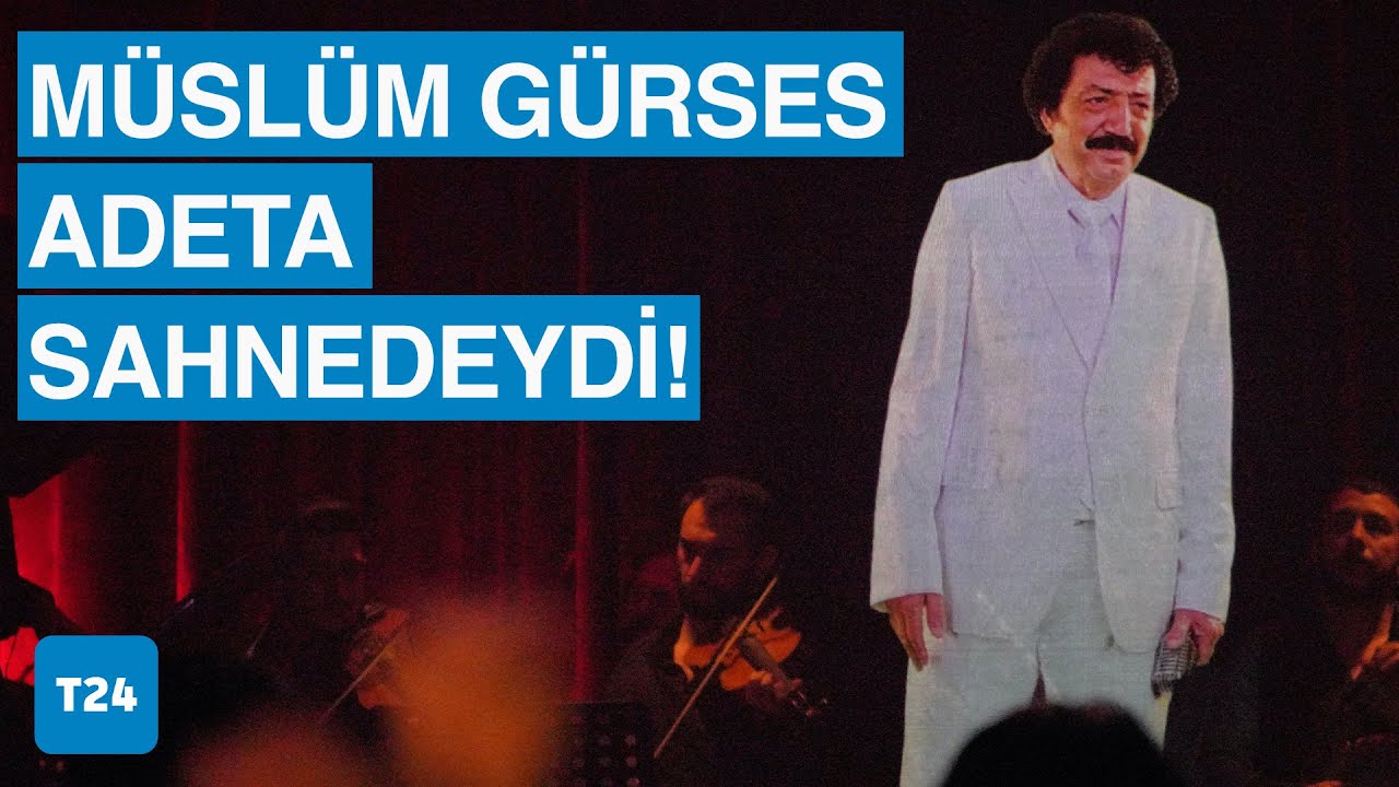 'Müslüm Baba', hologram teknolojisiyle sahnede canlandı