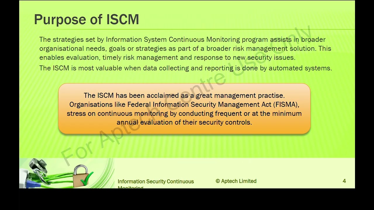 Session 15 Information Security Continuous Monitoring