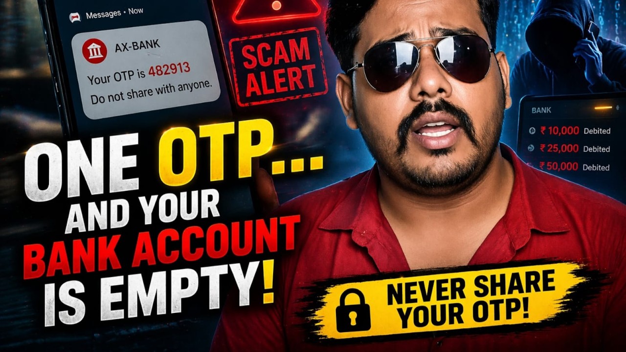 One OTP&hellip; And Your Bank Account Is EMPTY 😳 (Real Scam Explained)