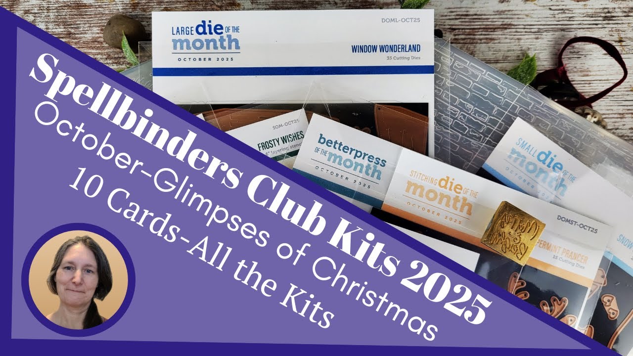 10 Cards Spellbinders October 2025 Clubs / Glimpses of Christmas
