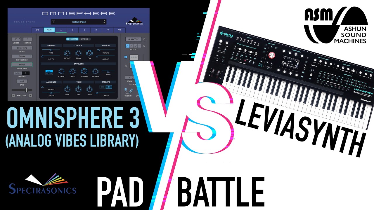ASM Leviasynth VS Spectrasonics OMNISPHERE 3 (Analog Vibes) | PAD BATTLE (No Talking)