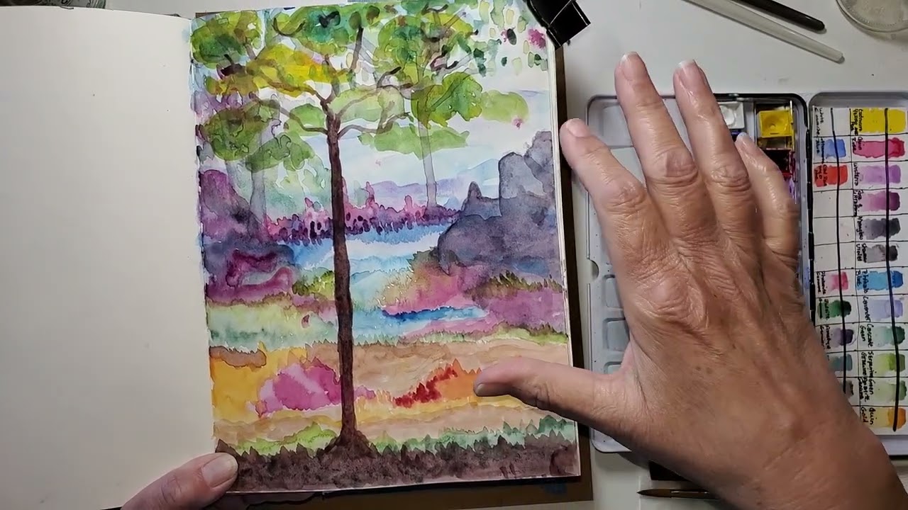 🟢Beginner Watercolor, Testing New Paper, Art Journaling Journey Part One