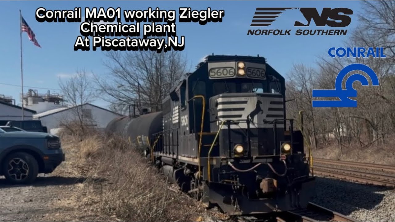 NS5606 GP38-2 Leads CRMA01 working the Chemical Plant in Piscataway,NJ ft:The Return Trip(nice crew)
