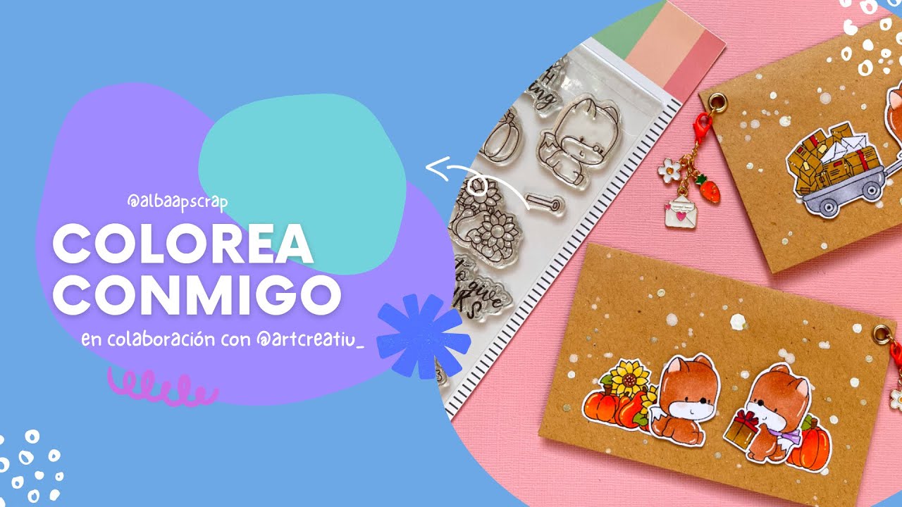 COLOREA CONMIGO UN SELLO DE @ArtCreatiu | Scrap & stamps