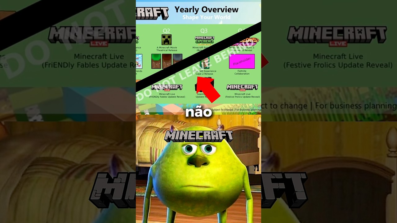 Novos Vazamentos do Minecraft