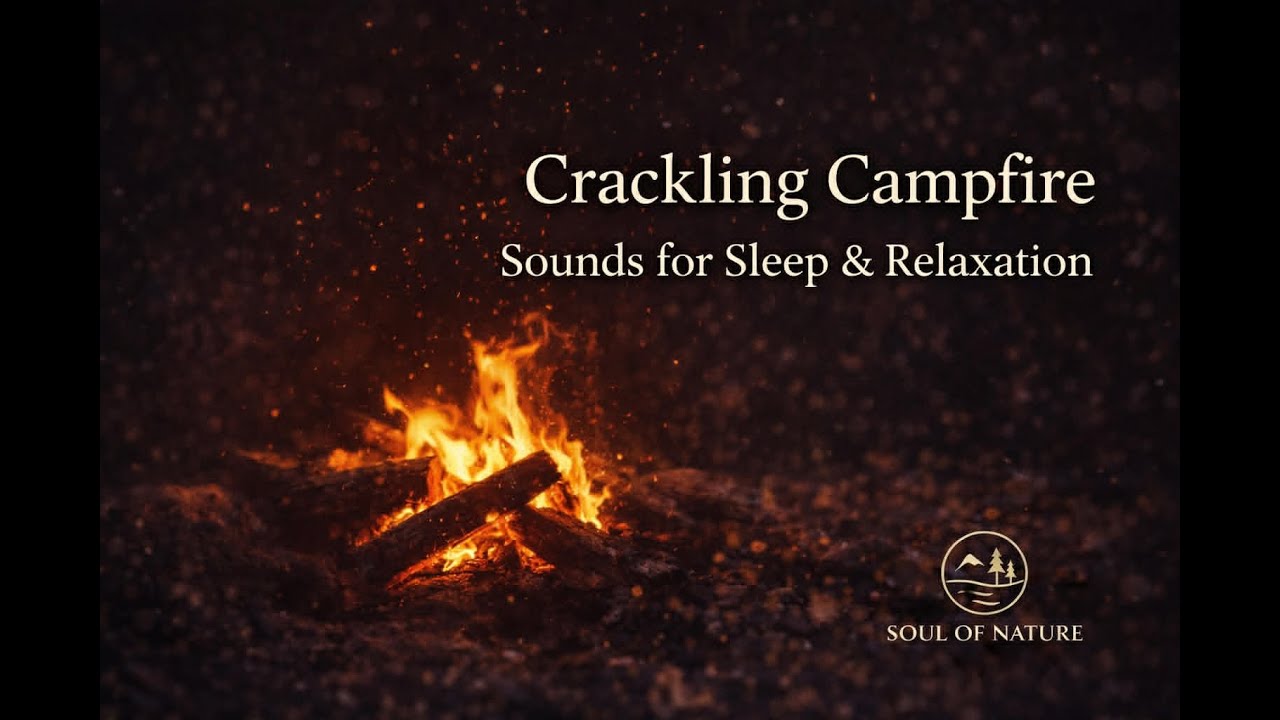 Crackling Campfire Sounds for Sleep & Relaxation | HD Fire Ambience