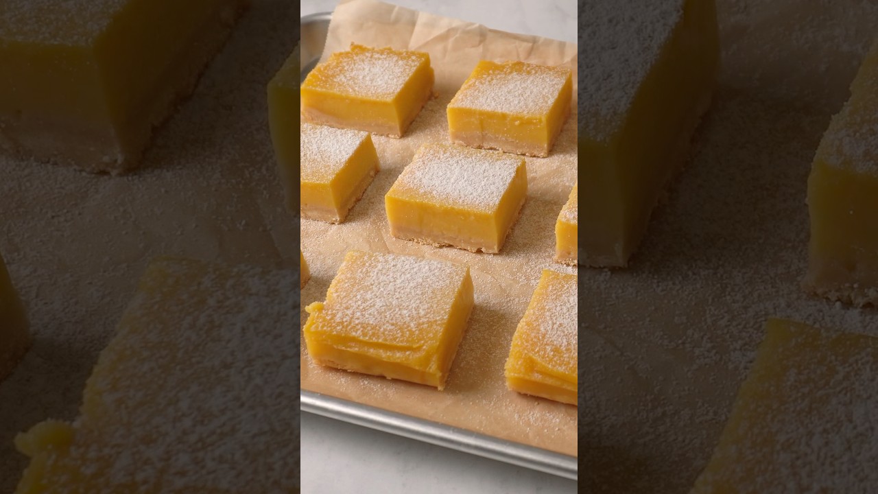 Calamansi Bars with a Polvoron Crust 