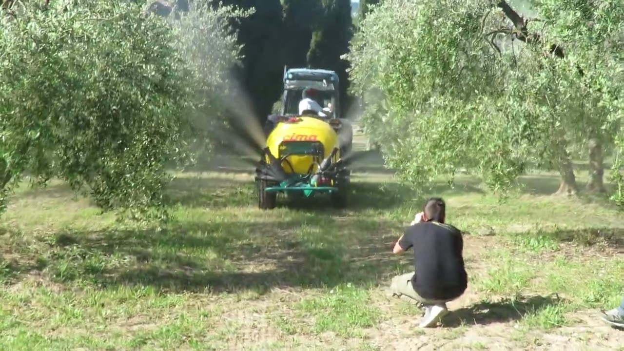 CIMA - Atomizzatore trainato a basso volume con testata olivo doppia - olivo
