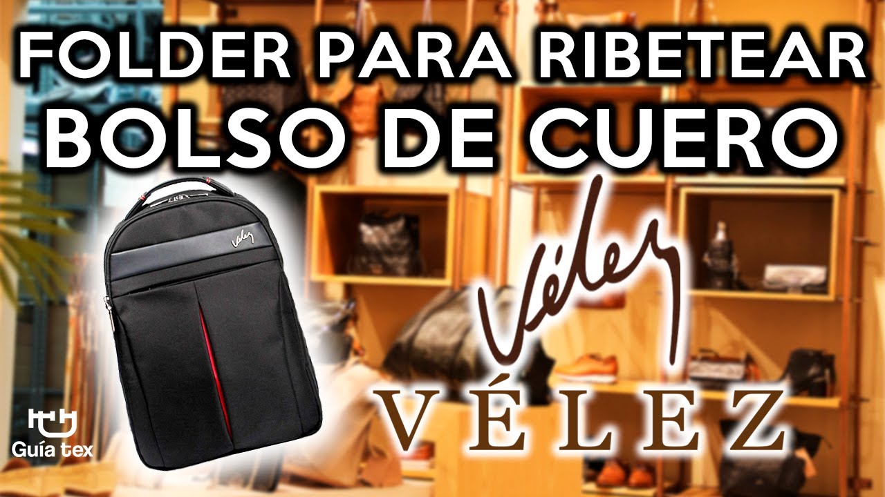 Guía o folder para ribetear BOLSO DE CUERO GRUESO🎒