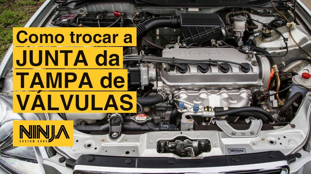 Honda Civic 1.6 16v 92 a 00 - Como Trocar a Junta da Tampa de Válvulas