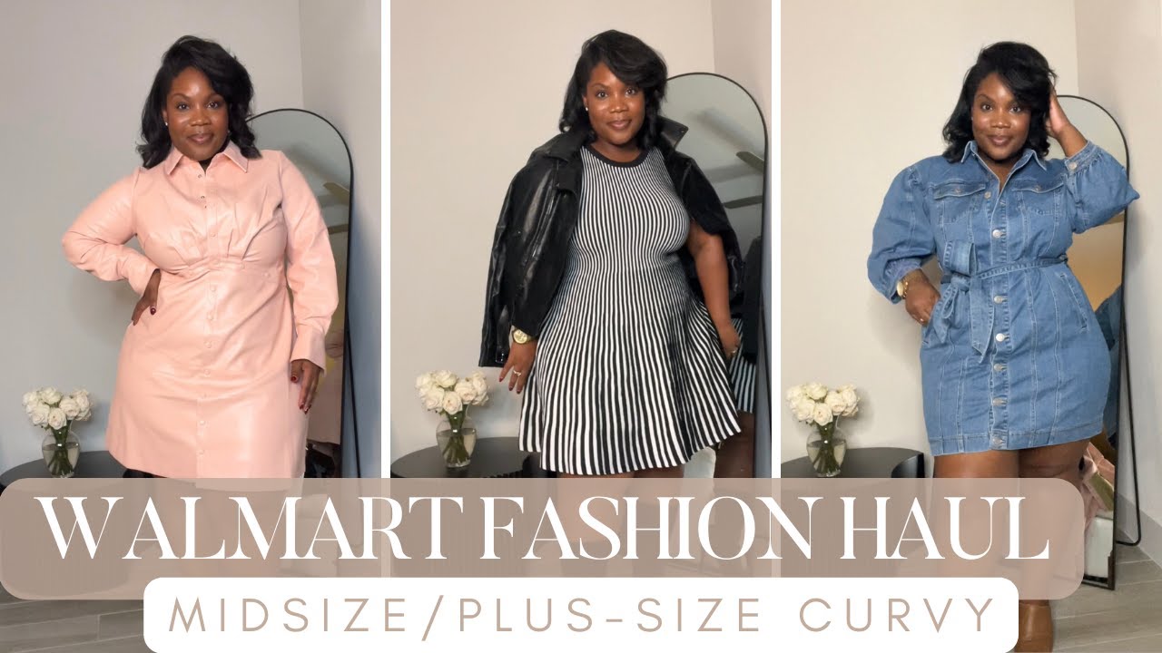 Walmart Fall Haul 2023 | Midsize/Plus Size Curvy Try-On Haul | Walmart Fashion Try-On Haul