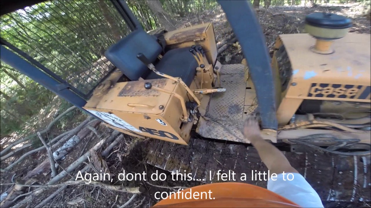 Working 1980 Case 450 dozer bulldozer logging