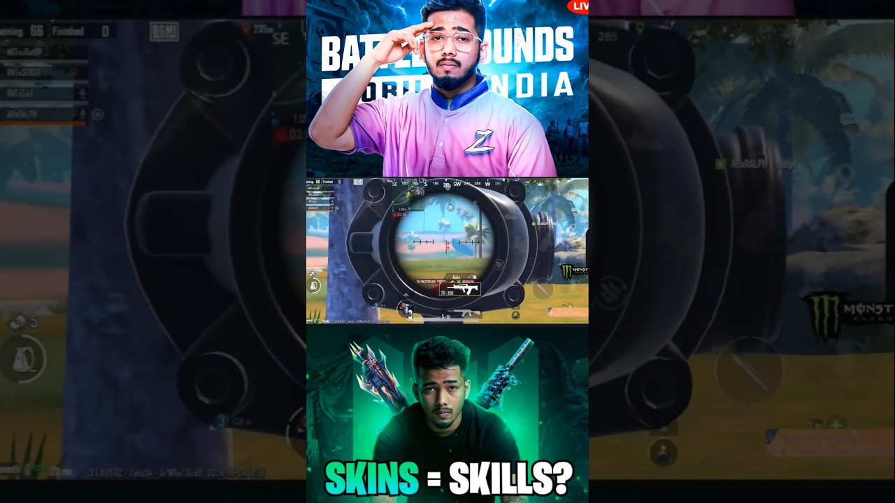 Scout_op : insane reflex knock with QBZ + 4x in Scrims 🥵 Team-mates Socked 🥵 