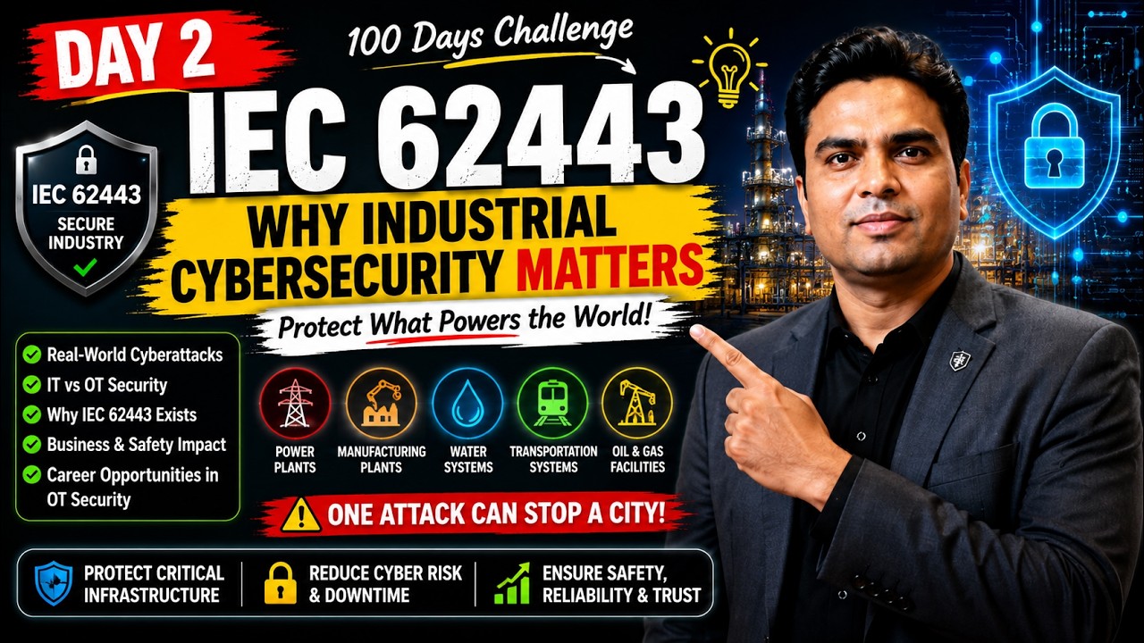 Day 2 of our 100 Days IEC 62443 |  Why Industrial Cybersecurity matters