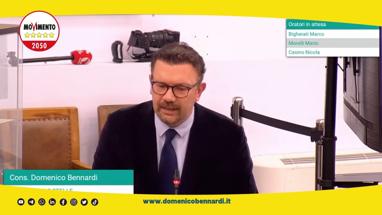 Bennardi consiglio comunale del 9 marzo 2026 Matera