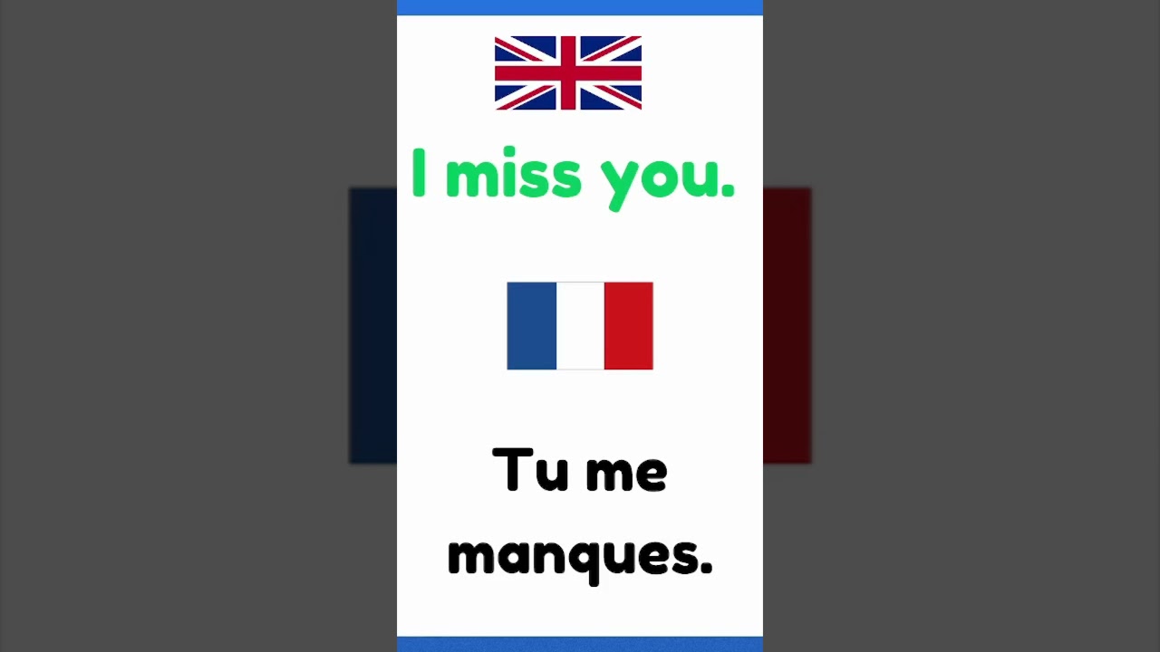 Learn to Say "I Miss You" in French | Slow & Clear Pronunciation 