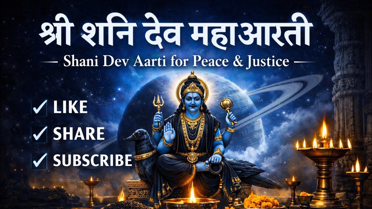 “ Saturday Special – श्री शनि देव महाआरती for Peace & Justice... Jay shani maharaj..