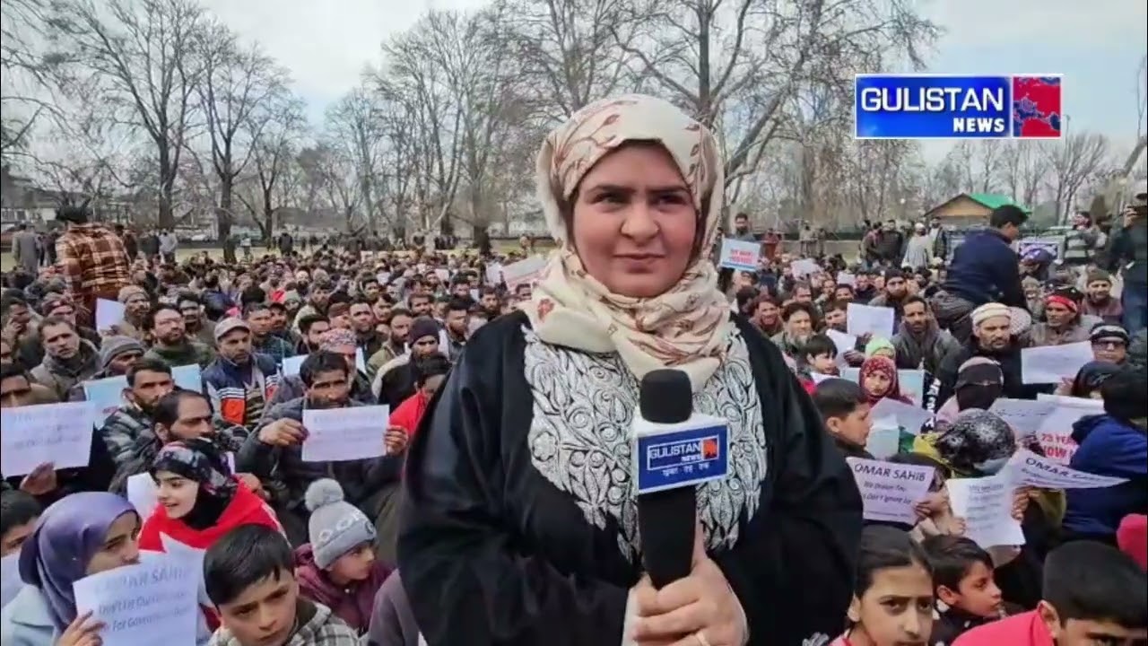 Children Join Daily Wagers’ Protest in Srinagar Over Unmet Demands