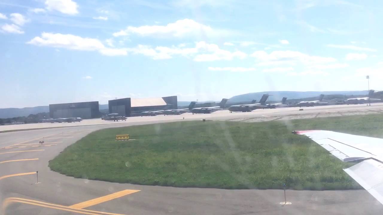 Taking off from Stewart Airport