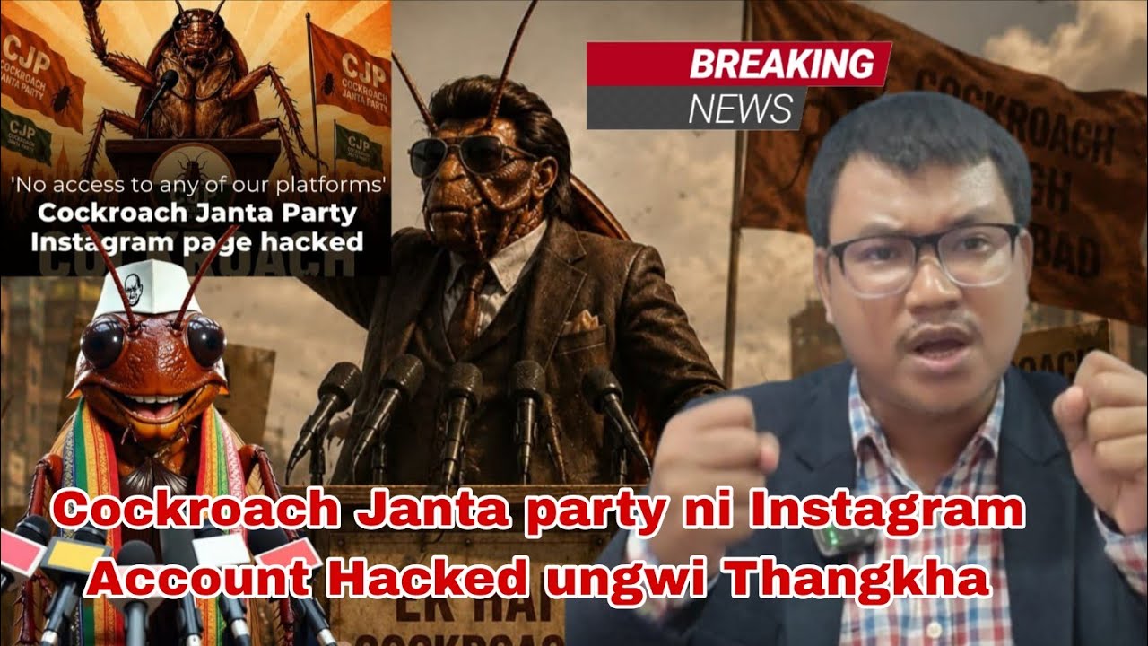 Cockroach Janta party Instagram Account 21.9M Hacked || Bwskang Tamo Yapri tongno GenZ