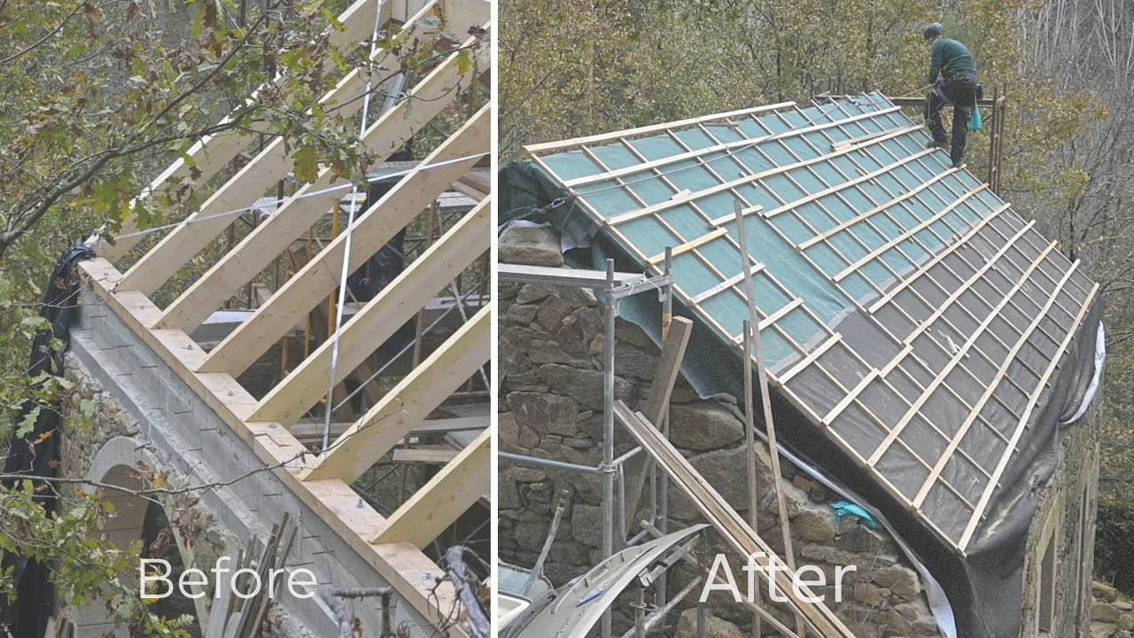 Stone House Renovation - Part 13: The roof battens