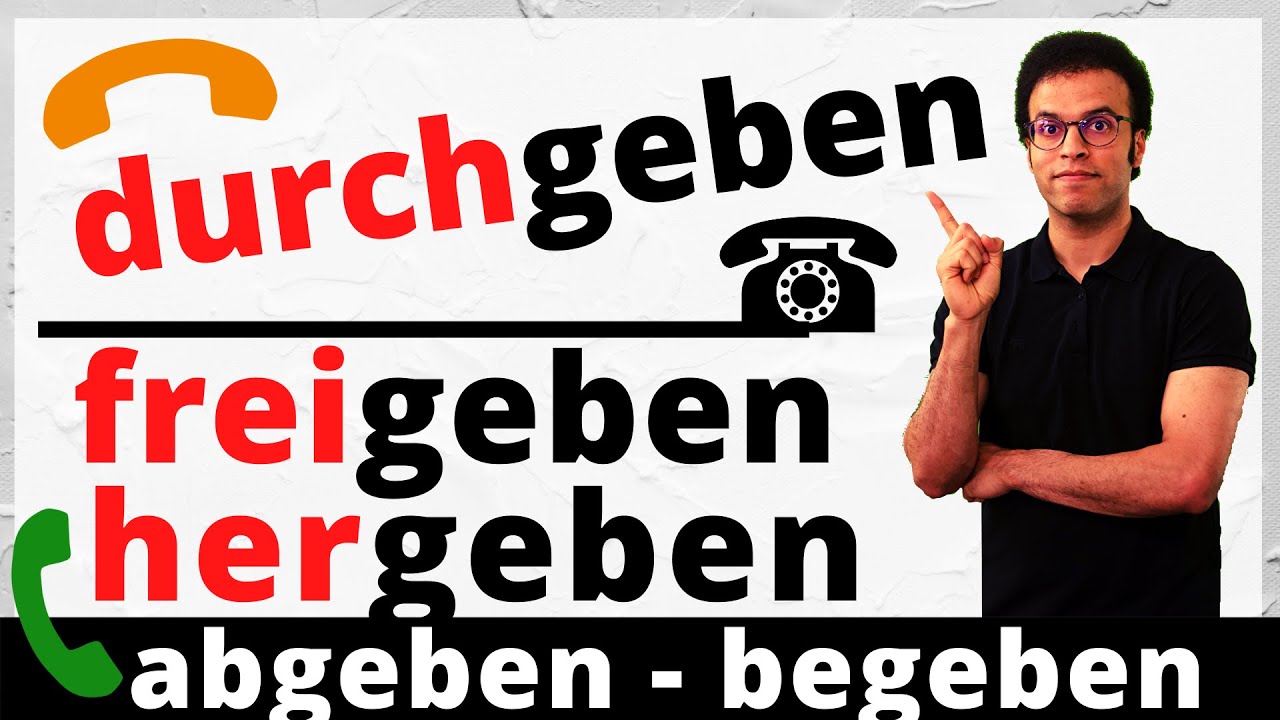 geben (Teil 1) - أكثر 9 جمل إستخداماً لمشتقات الفعل في اللغة الألمانية