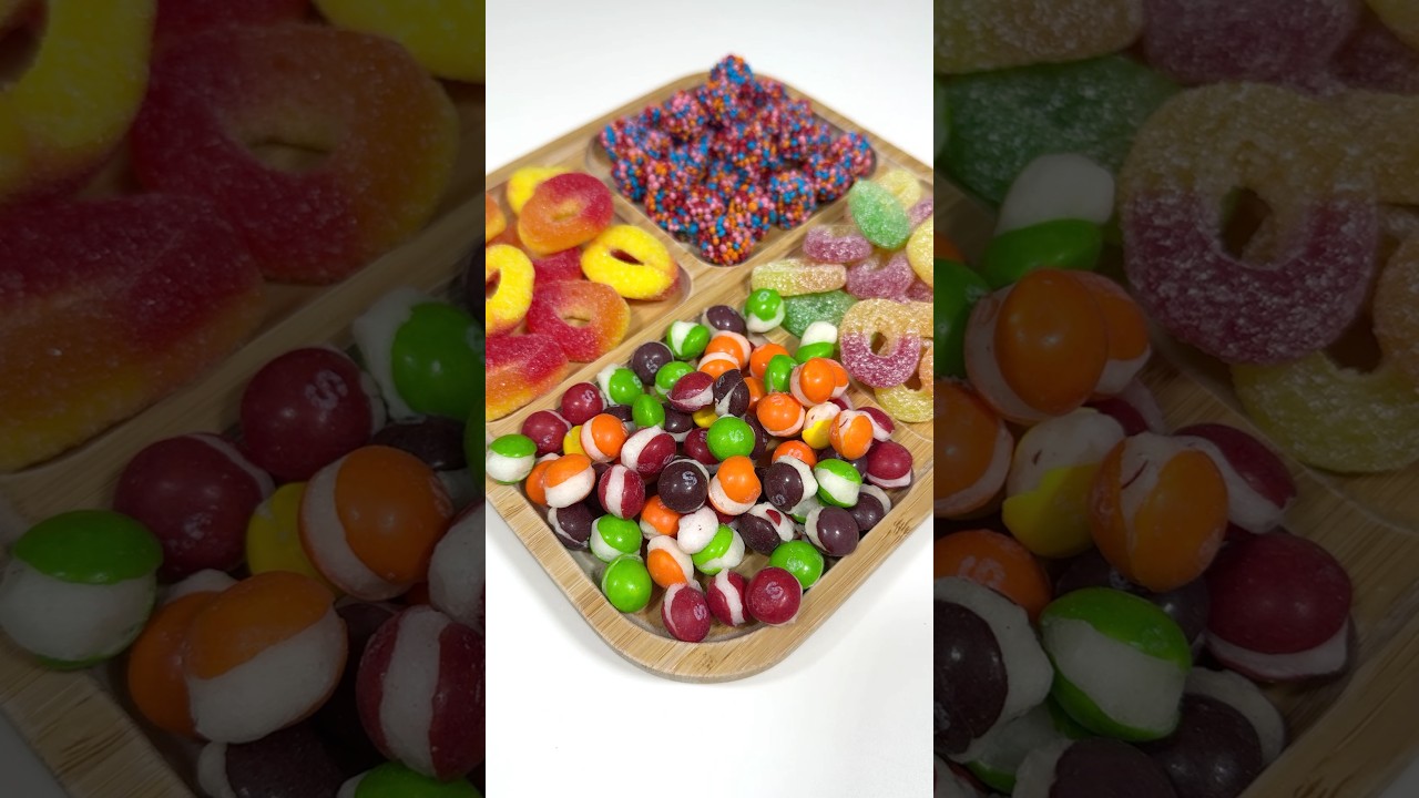 Filling platter with sweets #foryou #asmr #satisfying