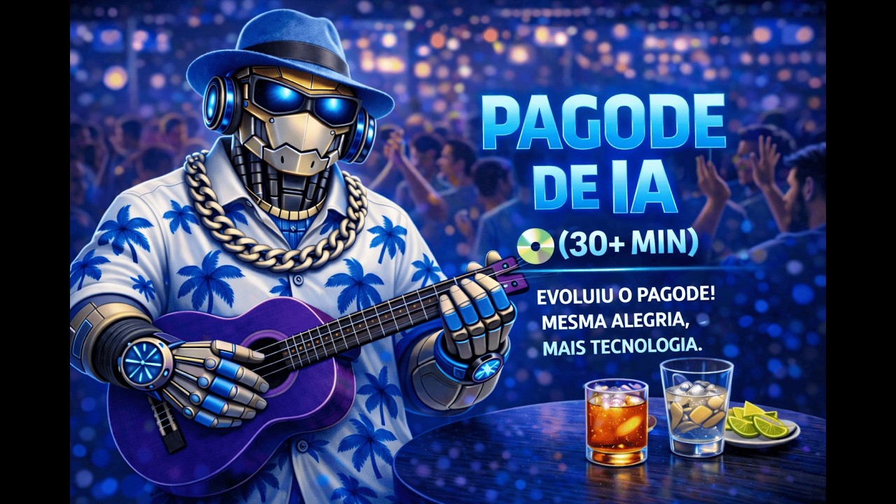 Pagode de IA no Bar 30 Minutos de Samba Futurista ao Vivo