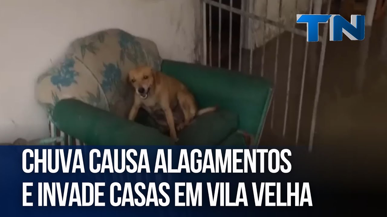 Chuva causa alagamentos e invade casas em Vila Velha