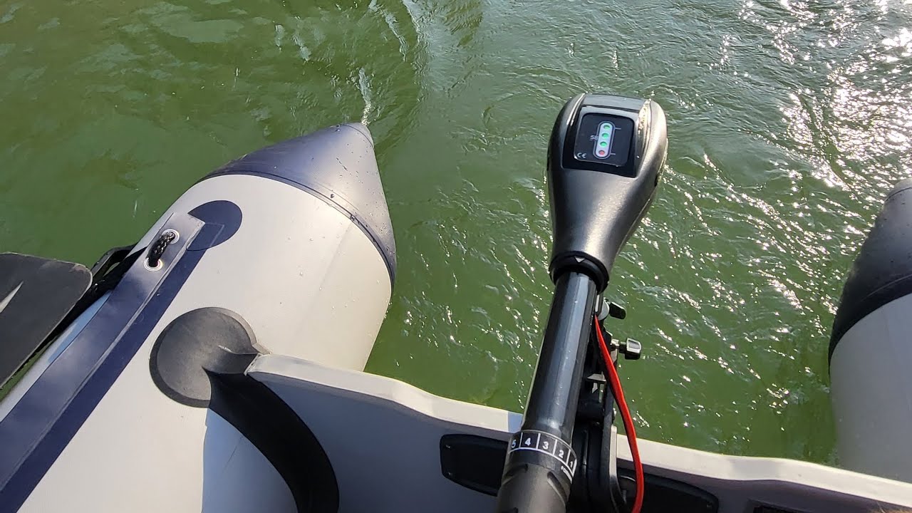 Sunelexe 58lbs Trolling/Boat Motor with ArtSport 320cm Inflatable Boat