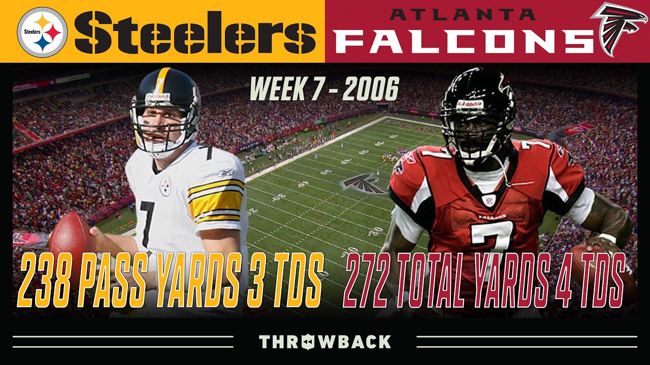 Vick & Big Ben Crazy Offensive Duel! (Steelers vs. Falcons 2006, Week 7)