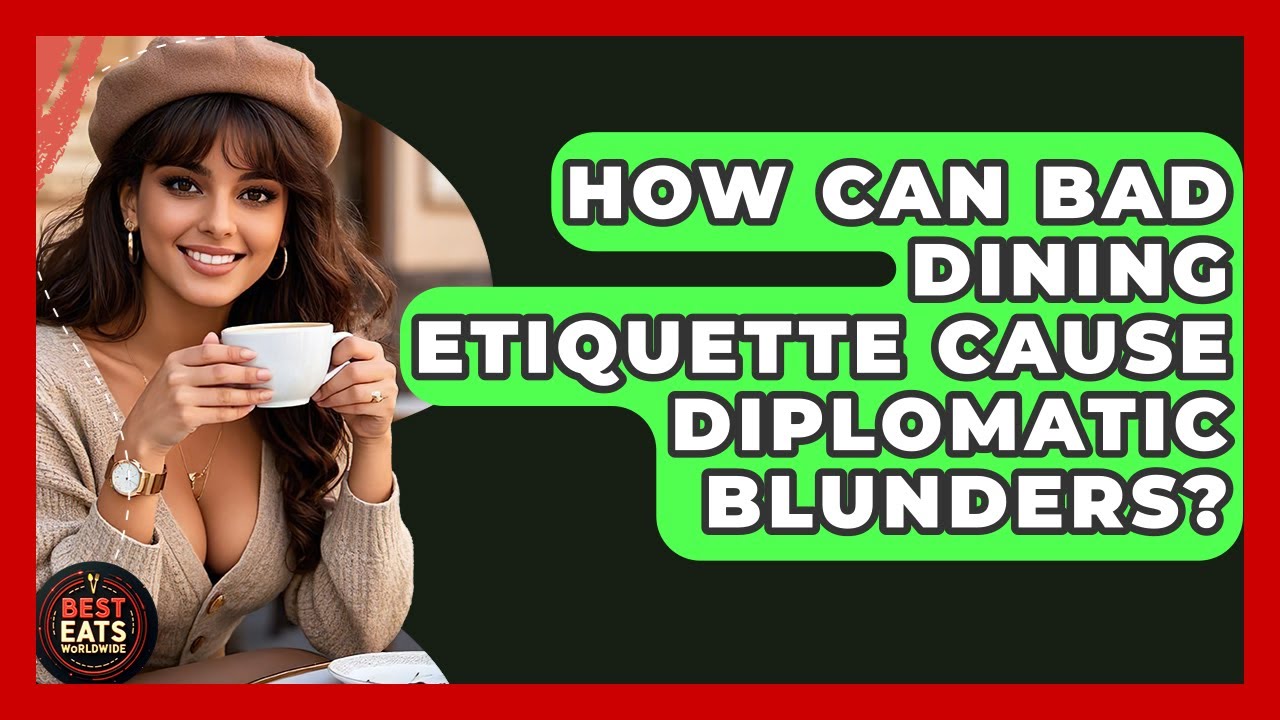 How Can Bad Dining Etiquette Cause Diplomatic Blunders? - Best Eats Worldwide