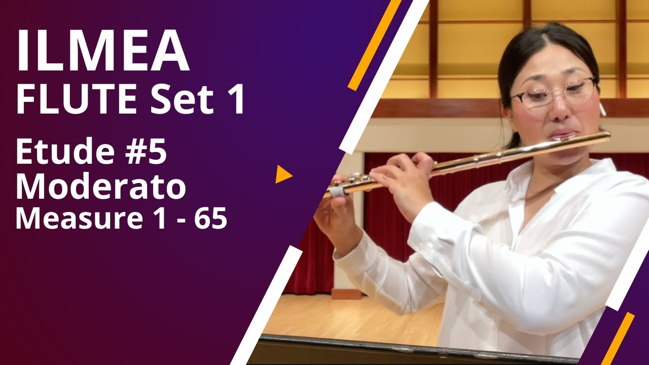 ILMEA Flute Set 1: Etude #5 - Moderato, meas. 1-64