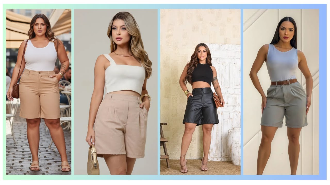Bermuda Alfaiataria Feminina/Bermuda Boa e Barata/Mercado Livre Moda