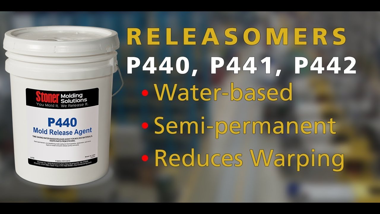 Stoner Molding Releasomers P440, P441, and P442 Release for Rotational Molding
