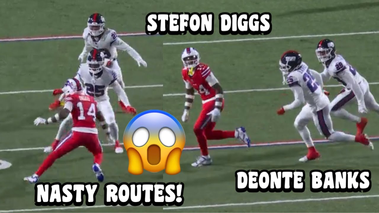 Stefon Diggs Vs &lsquo;ROOKIE&rsquo; Deonte Banks 😳🔥 (WR Vs CB) Giants Vs Bills 2023 highlightsi
