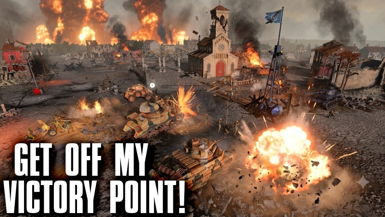 GET OFF MY VICTORY POINT! | Company of Heroes 3 4v4