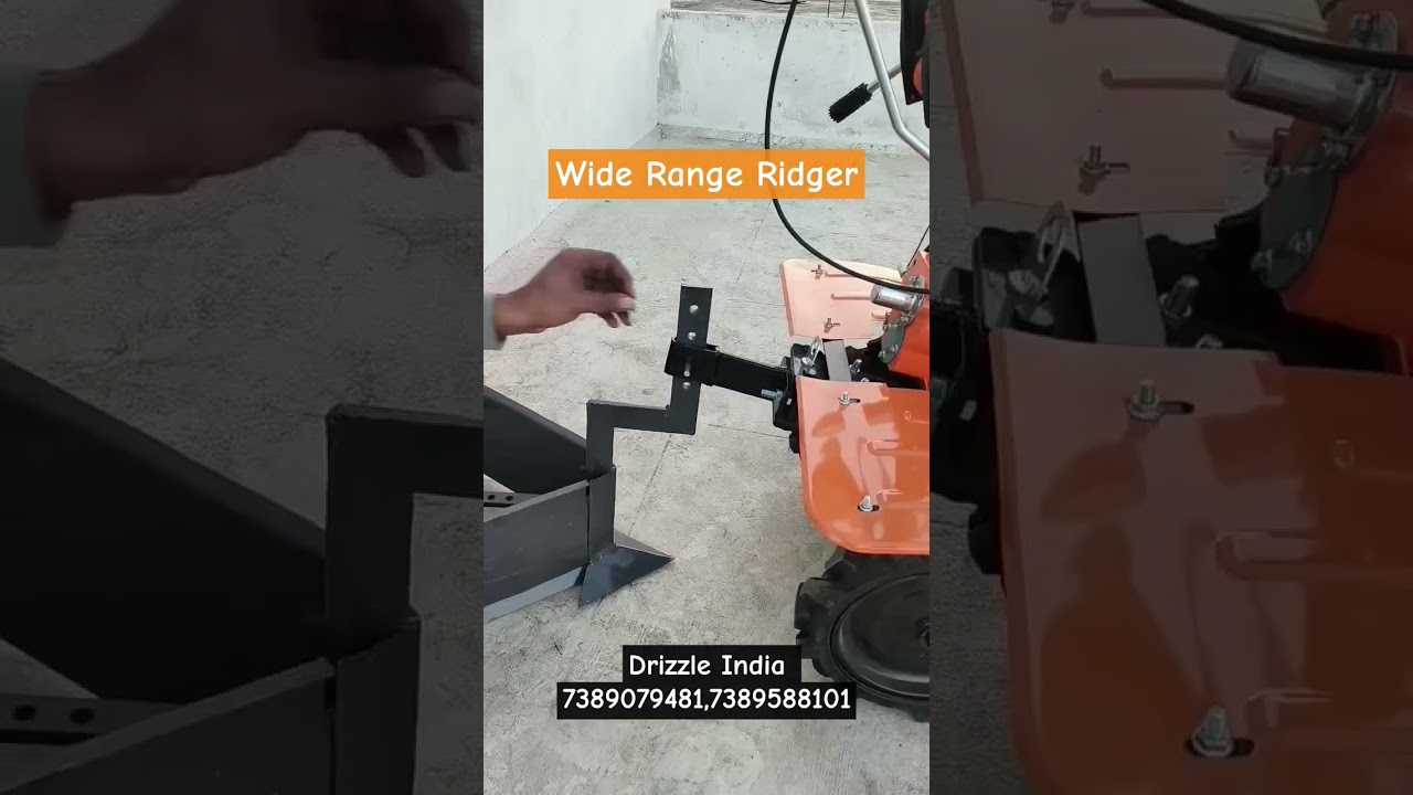 Power Weeder Attachment | Wide Range Ridger | Mini Tiller