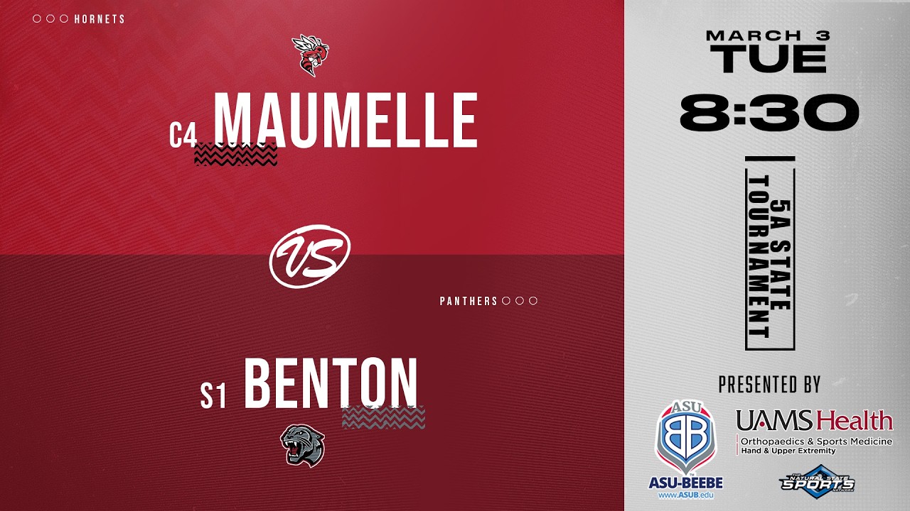 2026 5A State Tournament - 1st Round Boys - C4 Maumelle vs S1 Benton
