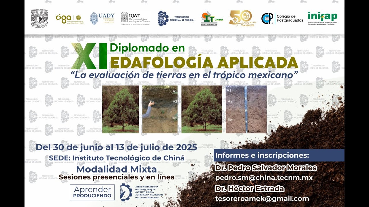 Diplomado internacional de edafología aplicada 2025