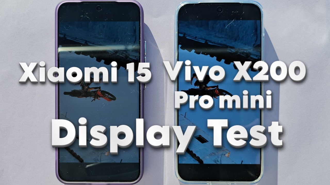 Xiaomi 15 vs Vivo X200 Pro mini Display Test - 3400 nits vs 4500 nits!