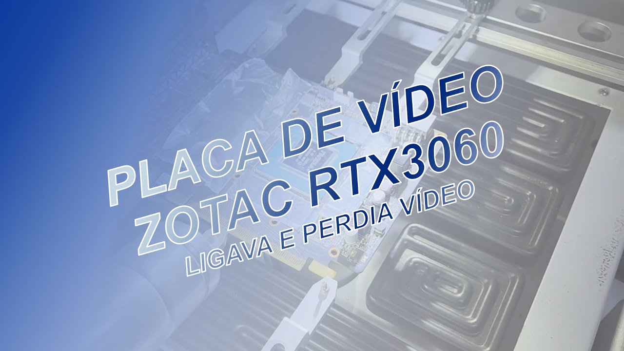 Placa de Vídeo Zotac RTX3060 perda de vídeo: reballing do chip gpu