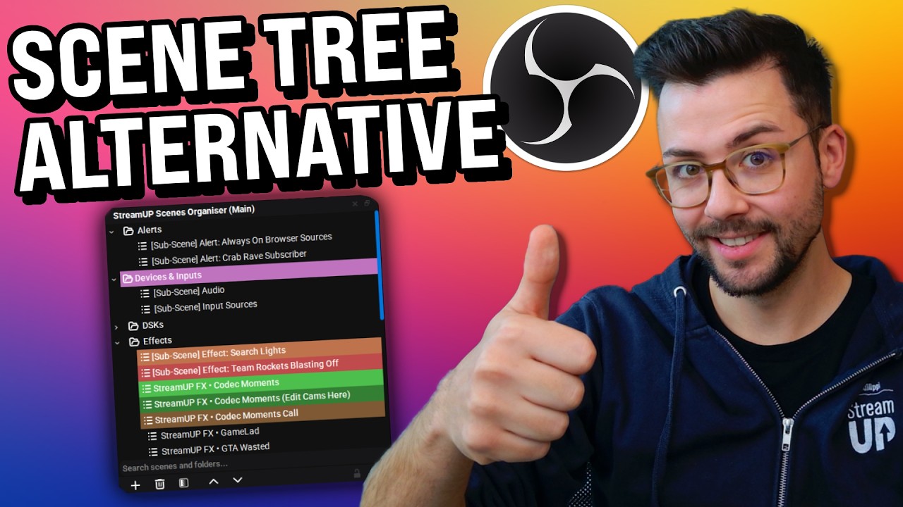 Лучшая альтернатива Scene Tree для OBS 32