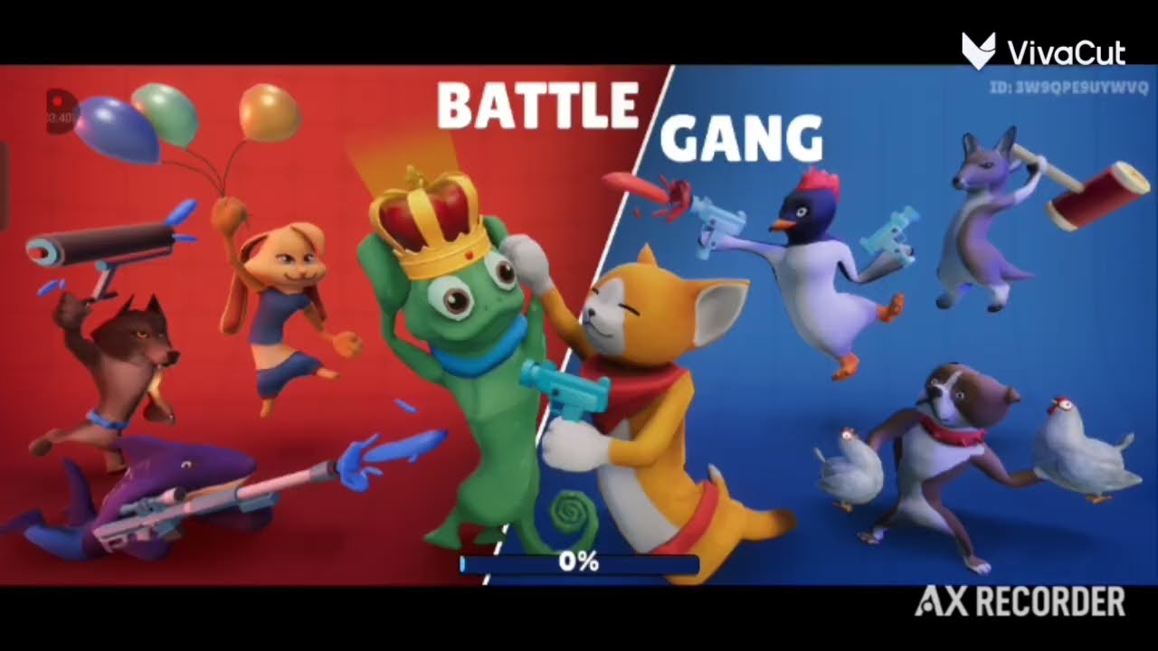 Battle gang game لعبه ضحك لانهايه 😂🤣