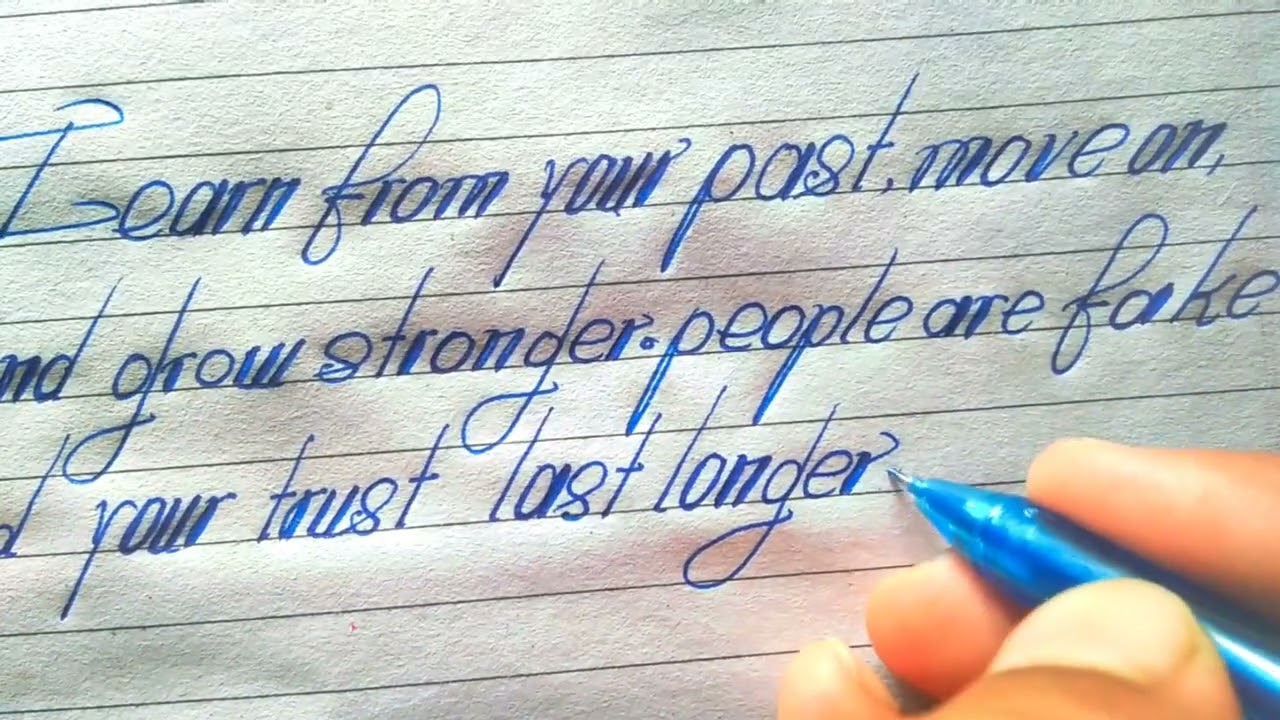 Simple print english good handwriting // amazing and charming english handwriting