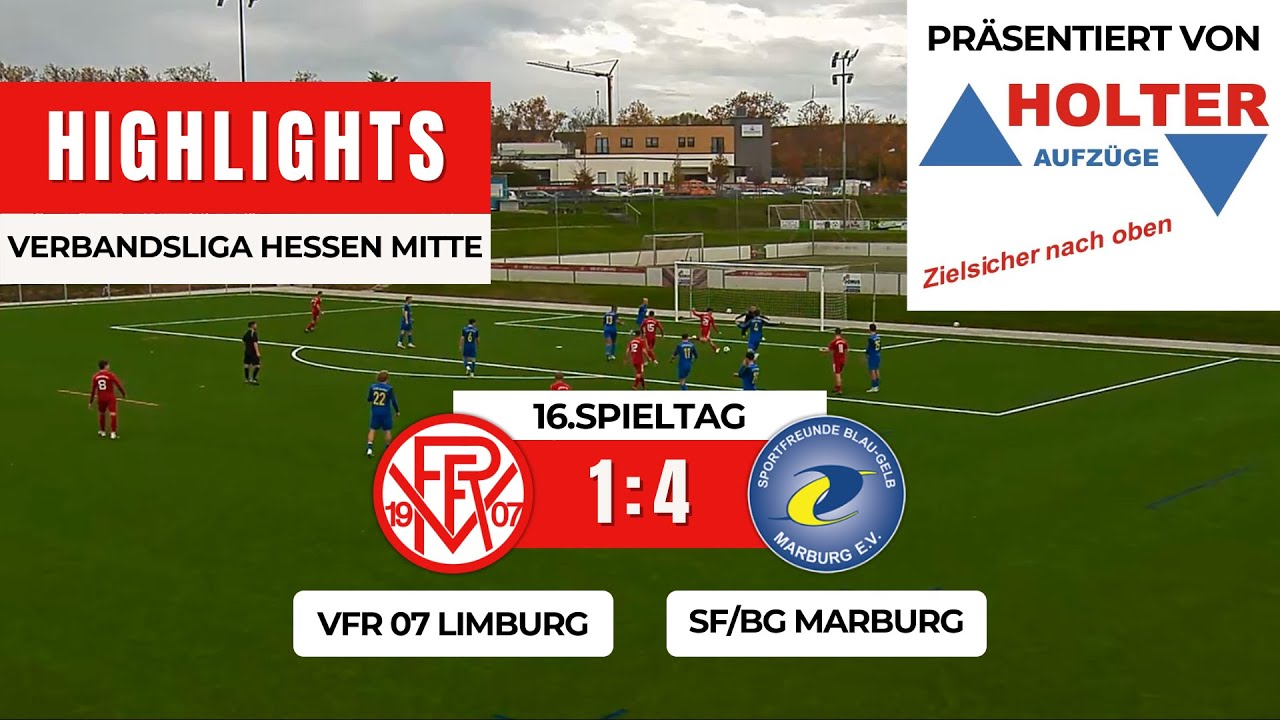 VfR 07 Limburg - SF/BG Marburg 1:4 | Verbandsliga Hessen Mitte | 16.Spieltag